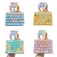 Nouveau porte-clés clavier anti-stress en silicone à 26 touches, mignon et créatif, cadeau d'anniversaire pour étudiants, enfants, unisexe, petit pendentif breloque