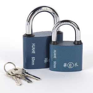 Huahe Safety <b>Padlock</b> 50mm 63mm Iron Body Waterproof Anti-theft Lock for Warehouse Door Student Locker - Product Image 2