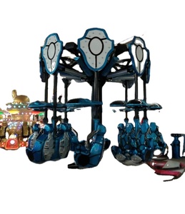 Amazing <span class=keywords><strong>Thrill</strong></span> Flying Rides Equipment Super Swing Air Flying Shooting Jet Paseos de entretenimiento a la venta Parque interior Carnaval Novedad - Product Image 2