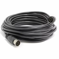 Câble audio-vidéo XLR 6 broches 8 broches mâle-mâle avec gaine en PVC et blindage en feuille d'aluminium pour projecteur
