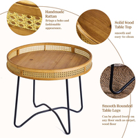 Meilleure vente pas cher Prix Salon Centro Centre Tables basses bois et fer noir moderne plateau en bois table basse style boho bois