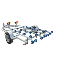 Remorque pour jet ski et petit kayak Hyroad Silver en acier galvanisé à chaud 4230x2500mm à essieu simple, capacité 750 kg