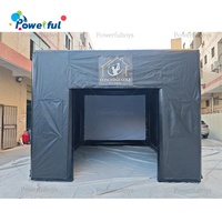 Tente de simulateur de golf gonflable en PVC commercial, tente de projection pour le golf gonflable