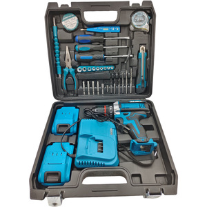 Ensemble de perceuses sans fil industrielles multifonctionnelles 21V au lithium pour la maison et l'atelier, avec moteur, tournevis et batterie à percussion – Vente en gros - Product Image 2