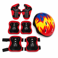 Ensemble de protection avec casque, 7 pièces, pour enfants, protections genoux, coudes, poignets, pour le skate et le cyclisme, OEM personnalisé