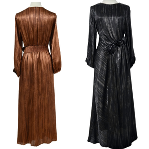 Vestido Largo Modesto <span class=keywords><strong>para</strong></span> <span class=keywords><strong>Mujer</strong></span>, <span class=keywords><strong>de</strong></span> Satén Acetato Plisado, Talla EU/US, <span class=keywords><strong>para</strong></span> Iglesia, Oficina, Uso Diario, <span class=keywords><strong>Formal</strong></span>, Casual, Venta al Por Mayor ODM - Product Image 4