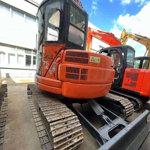 Excavatrice Hitachi ZX75US d'occasion avec bras long, capacité de la benne de 0,28 m³, poids opérationnel de 7,5 tonnes, moteur et boîte de vitesses inclus, en vente - Product Image 2