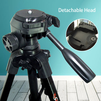 Trépied de voyage professionnel pour appareil photo, trépied léger en aluminium pour appareil photo reflex numérique, support pour téléphone portable, trépied compact