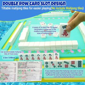 Table de Mahjong flottante pour piscine, plateau pour jeux de cartes, Mahjong, Poker, <span class=keywords><strong>Scrabble</strong></span>, Dominos, Fournitures pour fêtes estivales à la plage - Product Image 3