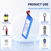 3.2V 3Ah 9.6Wh Baterai Lifepo4 3.2v Side-by-side dengan BMS untuk Lampu Taman Tenaga Surya Lampu Darurat Perangkat IoT Kustom OEM ODM