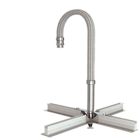 Tuyau d'incendie tressé en acier inoxydable homologué FM avec température maximale de 225°F pour utilisation en salle blanche