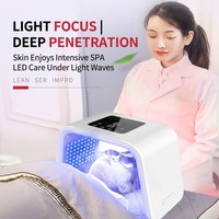 Masque facial LED PDT 7 couleurs, appareil de soin de la peau portable, pliable, vaporisateur hydratant nano, équipement de beauté