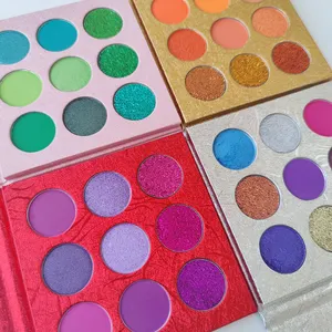 High Pigmented Eyeshadows Eyeshadow Palette Powder Vegan Private Label Makeup Glitter Eyeshadow Palette Waterproof