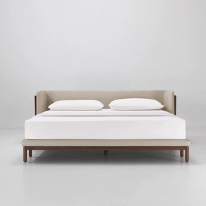 Nhà Máy Tùy Chỉnh Hiện Đại Phong Cách Bắc Âu Da Sang Trọng Khung Gỗ Khung Giường Giường Nữ Hoàng/Vua Kích Thước Giường Điện - Product Image 4