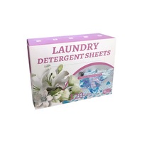Prix d'usine Vente en gros Emballage personnalisé Bandes de lessive écologiques Bandes de lessive pour tablette Bandes de feuille de détergent à lessive
