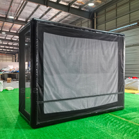 Cage de golf gonflable avec écran d'impact pour entraînement en intérieur et extérieur, simulateur de golf, tente d'entraînement