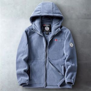 High Quality Men's Hoodies Unisex Zip up Wholesale Custom Fleece Hoodies Embroidery Logo Blank Men Hoodies - Product Image 5