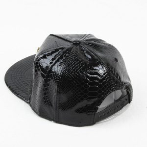 Gorra Snapback de Cuero PU con Diseño de Cocodrilo y Pedrería, Unisex, Estilo Casual - Product Image 4