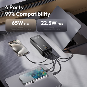 ROMOSS 27000mAh PD 65W 파워뱅크 2C2A 출력 포트 노트북/태블릿/휴대폰용 고속 충전 보장 - Product Image 5