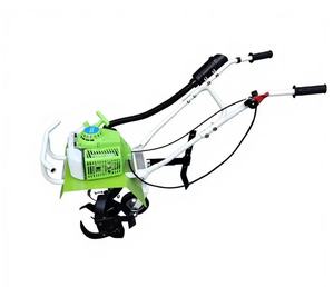 Motoculteur à essence léger et compact, le plus vendu, pour usage domestique, désherbeur, micro-motoculteur manuel pour jardin potager et retournement du sol - Product Image 1