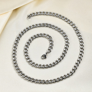 Collier chaîne Figaro 6 mm en acier inoxydable, bijoux unisexes tendance, accessoire de mode pour tous les jours, cadeau - Product Image 5