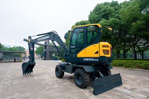 Mini 6 tonnes Hyundai HW60 Robex 60W pelle à roues flambant neuf 0.175m seau 40.5kW puissance - Product Image 5