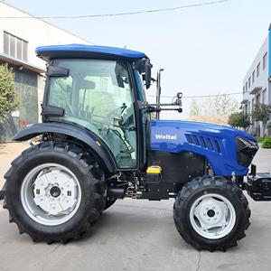 Tracteur agricole 4x4 de 80 CV, 90 CV, 100 CV, tracteur agricole multifonctionnel sur roues avec chargeur frontal, pelle arrière et équipement agricole - Product Image 4