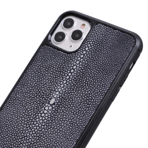 Meilleure Vente De Luxe en Cuir de Galuchat Véritable pour <span class=keywords><strong>iPhone</strong></span> <span class=keywords><strong>11</strong></span> <span class=keywords><strong>pro</strong></span> max Populaire téléphone housse pour iPhone11 - Product Image 2