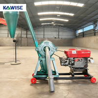 Nouvelle machine à broyer les grains pour l'alimentation animale avec moteur diesel refroidi par eau, capacité de 500 à 1000 kg/h pour les fermes avicoles, porcines, bovines et ovines
