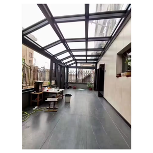 Kits de véranda modulaire préfabriquée en aluminium moderne, sur mesure, directement de l'usine, avec verre trempé, pour une installation facile - Product Image 6