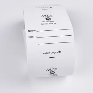 Custom Tear Away Care Label Clothing Neck Tag Wash Care Printed Labels For Garment