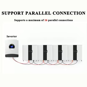 Batterie au lithium empilable murale 5 kWh 48 V 5 kW pour stockage d'énergie solaire domestique Powerwall 100 Ah IP65 48 V 100 Ah - Product Image 4