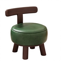 Samt-Komfortsessel Einzelsitz Mid-Century Modern Armlehnstuhl 1 Kissen Holzbeine Umweltfreundlich für Wohnzimmer Schlafzimmer Büro