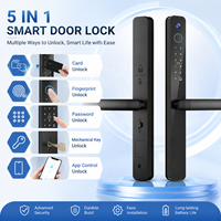 Cerradura Inteligente Auvinx con Cámara, Cerradura Biométrica Inteligente WIFI Tuya, Cerradura Electrónica Delgada a Prueba de Agua con Huella Dactilar y Control por Aplicación