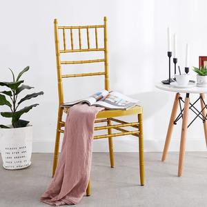 Factory Direct Wholesale <strong>Bamboo</strong> <strong>Chair</strong> for Weddings Banquets and Events Soft Bag Iron Metal <strong>Chair</strong> Golden Wedding Church <strong>Chair</strong> - Product Image 2