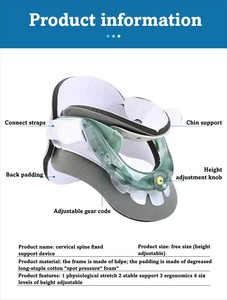 Dukungan leher ortopedi dapat disesuaikan EVA hijau nyaman untuk orang dewasa dengan <span class=keywords><strong>Spondylosis</strong></span> serviks untuk peralatan terapi fisik - Product Image 5