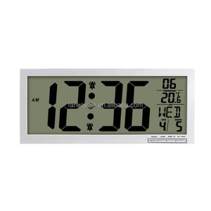 <span class=keywords><strong>Horloge</strong></span> <span class=keywords><strong>murale</strong></span> numérique Horloges de bureau à piles <span class=keywords><strong>avec</strong></span> température <span class=keywords><strong>et</strong></span> <span class=keywords><strong>date</strong></span> Grand affichage Calendrier numérique Réveil pour personnes âgées - Product Image 1