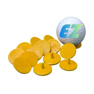ゴルフスポーツ活動のための高品質木製ゴルフボールマーカーゴルフ無垢材マーカーオランダ木製ボールマーカー