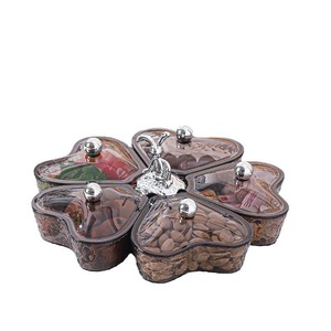 Plato giratorio para frutas al por mayor, bandeja giratoria para aperitivos con tapa, plato para frutos secos de Año Nuevo Chino, plato de frutas dividido, cesta de frutas - Product Image 5