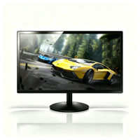 Nouveau Moniteur PC Plat LED TN Noir 19,5 Pouces, Vente en Gros Usine, 1600x900 HD+, 60Hz, VGA, Montage VESA, Temps de Réponse 3,6ms, Usage Professionnel