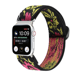 Adatto per <span class=keywords><strong>Apple</strong></span> Watch Band <span class=keywords><strong>Apple</strong></span> Watch9-1 cinturino in Nylon Iwatch8SE metallo polsino da sole cinturino elastico 38mm 42/44/45/46/49MM - Product Image 6