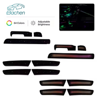 Kit d'éclairage d'ambiance intérieur 64 couleurs pour Volkswagen Golf 6 2008-2013, style ciel étoilé et écailles de dragon, double style RHD/LHD, LED
