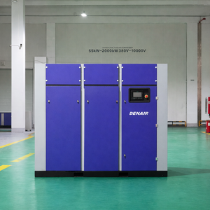 เครื่องอัดอากาศแบบสกรูไร้น้ำมัน 55kW 75kW 90kW สำหรับสายการผลิตในโรงงาน  ผู้จัดจำหน่ายเครื่องอัดอากาศไร้น้ำมัน 55kW ในสหรัฐอาหรับเอมิเรตส์ - Product Image 1
