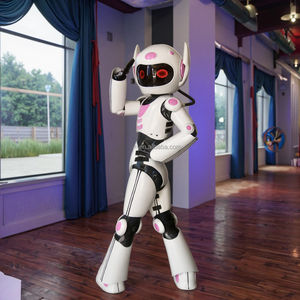 Encantadora chica <span class=keywords><strong>de</strong></span> tamaño adulto bailando Robot estrella <span class=keywords><strong>belleza</strong></span> <span class=keywords><strong>reina</strong></span> Año Nuevo tamaño real realista Eva mascota portátil trajes TV película disfraces - Product Image 4