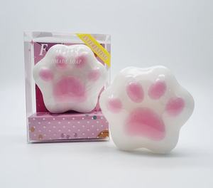 Mèo Bàn Chân Phim Hoạt Hình Handmade Xà Phòng Màu Hồng Quyến Rũ Xà Phòng Vòng Chống Vi Khuẩn Xà Phòng Cho Nhà & Trở Lại Trường Học - Product Image 1