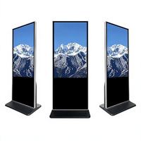 Kiosco de Señalización Digital Sin Contacto de 55 Pulgadas, Pantalla Publicitaria para Comercios, Exhibición en Espacios Públicos, con Marco Delgado, Sistema Operativo Android, Pantalla LCD