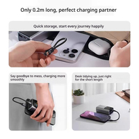Kabel Data Portabel Dual Type-C Pengisian Daya Super Cepat 240W, untuk Apple dan Huawei, Mendukung Berbagai Pengisian Daya Cepat