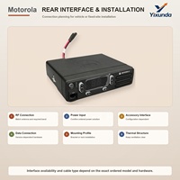 Radio mobile DMR Motorola DM1400 d'origine, VHF 45W ou UHF 40W, 16 canaux, IP54, écran numérique pour communication embarquée