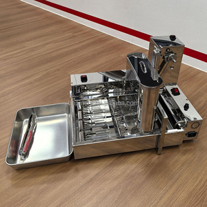 Máquina automática de donas de 4 filas, dosificadora de masa, alta productividad, cinta transportadora, calentamiento eléctrico, formadora, para tiendas de snacks y fábricas de alimentos. - Product Image 2