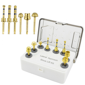Kit de Levantamiento de Senos por Abordaje Lateral, Instrumentos Quirúrgicos Dentales, Color Plateado, Manual, Certificado CE Clase I, Agarre Quirúrgico GS-ES-20 - Product Image 1